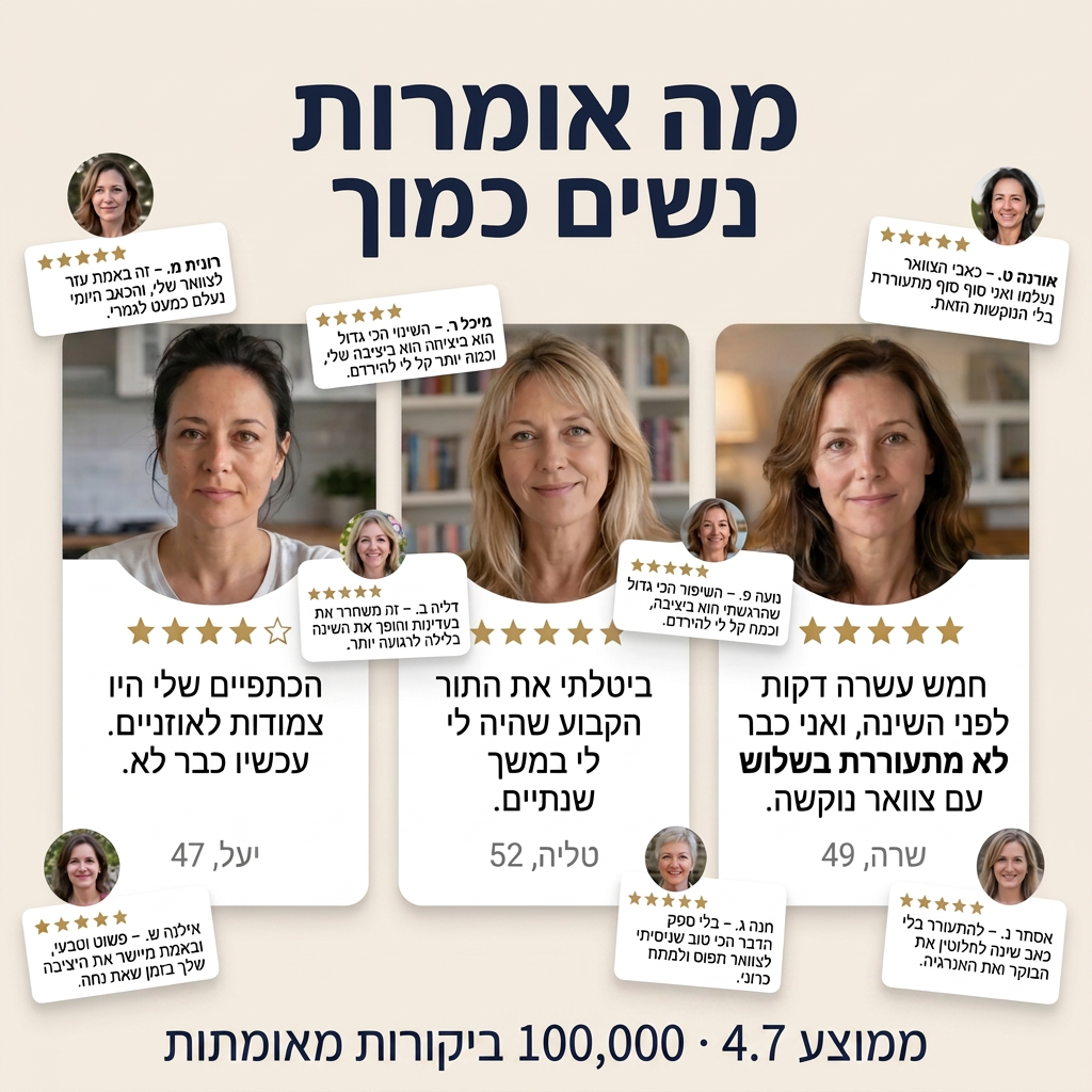 כרית מסאז' מחוממת לשחרור צוואר תפוס וכואב RELAVA